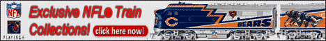 Click to see exclusive, licensed train collections in your favorite team colors!