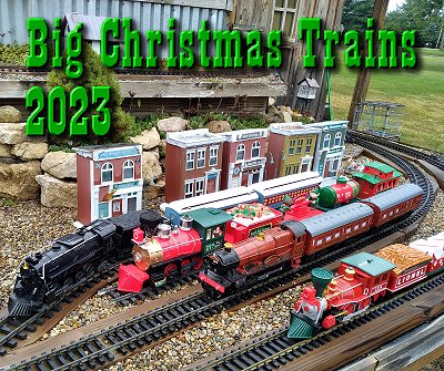 Large Scale Battery-powered Christmas trains are among your choices for indoor or outdoor Christmas decorations.