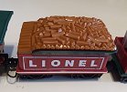 The tender from one of Lionel's most popular 'G gauge' battery-drawn Christmas trains. Click for a bigger photo.