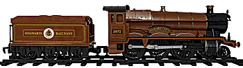 Lionel's battery-powered Hogwarts locomotive.
